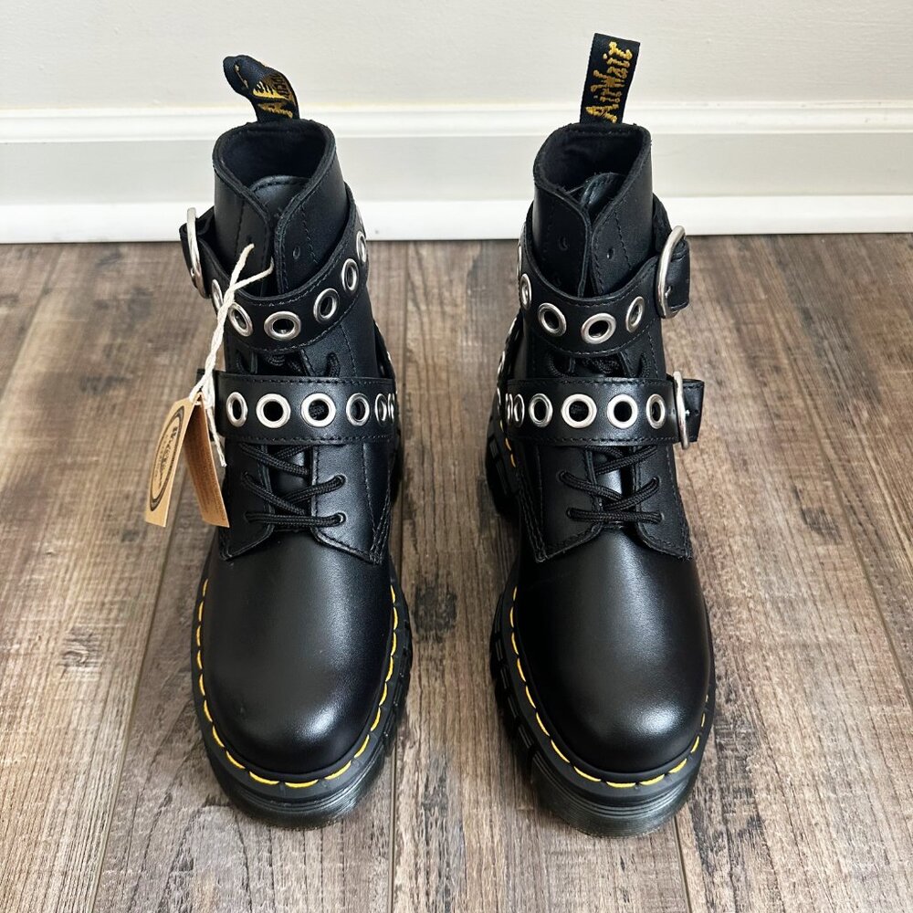 Dr. Martens Quad Neoteric Audrick Hardware Boots Leather Platform Nappa Lux US 5 - Picture 10 of 16